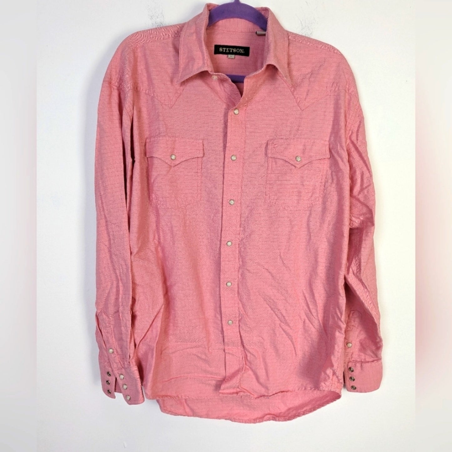 Stetson Western Button Front Shirt L