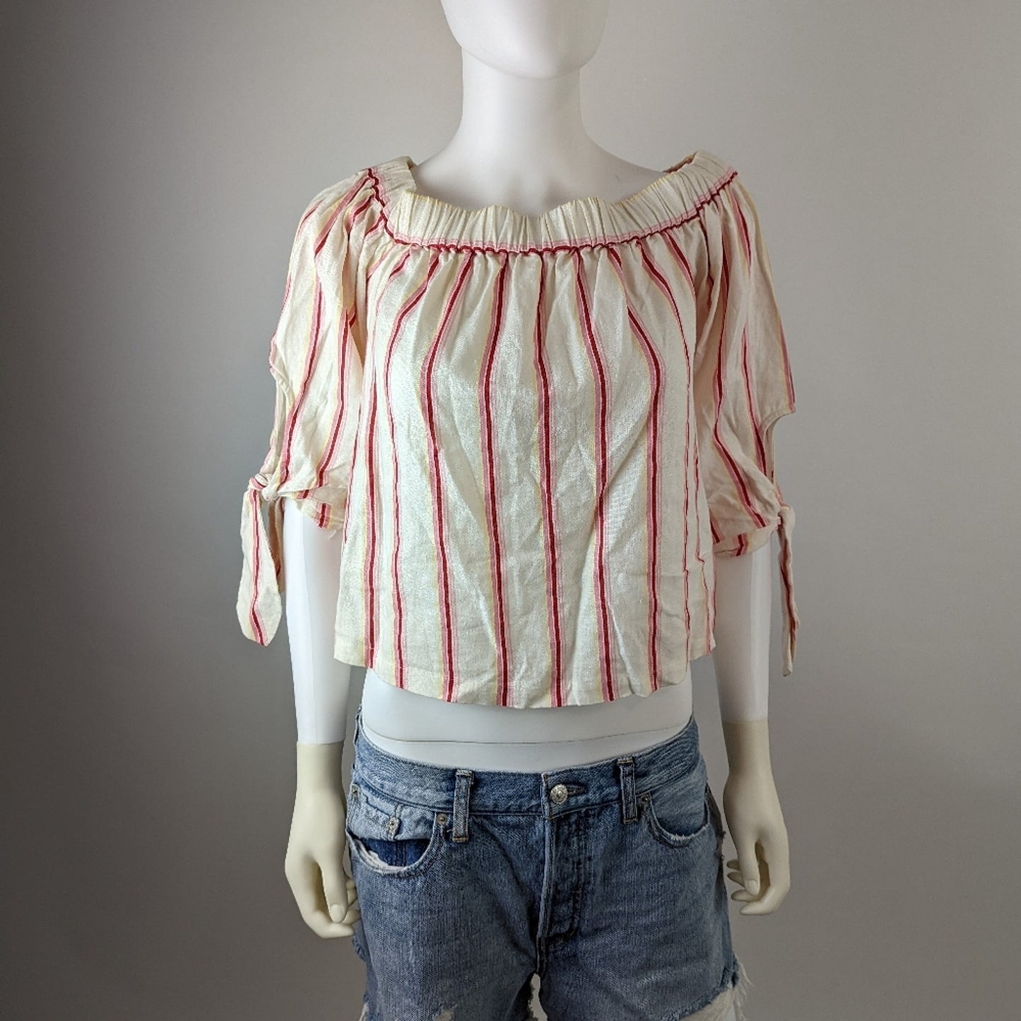 Jack Wills Striped Off Shoulder Top 6