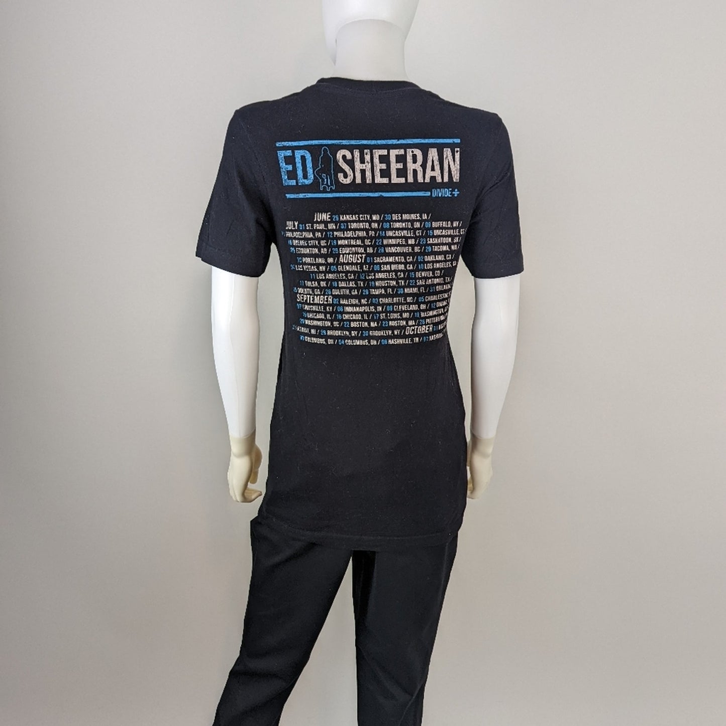 Ed Sheeran Divided Concert 2018 Tee Shirt S