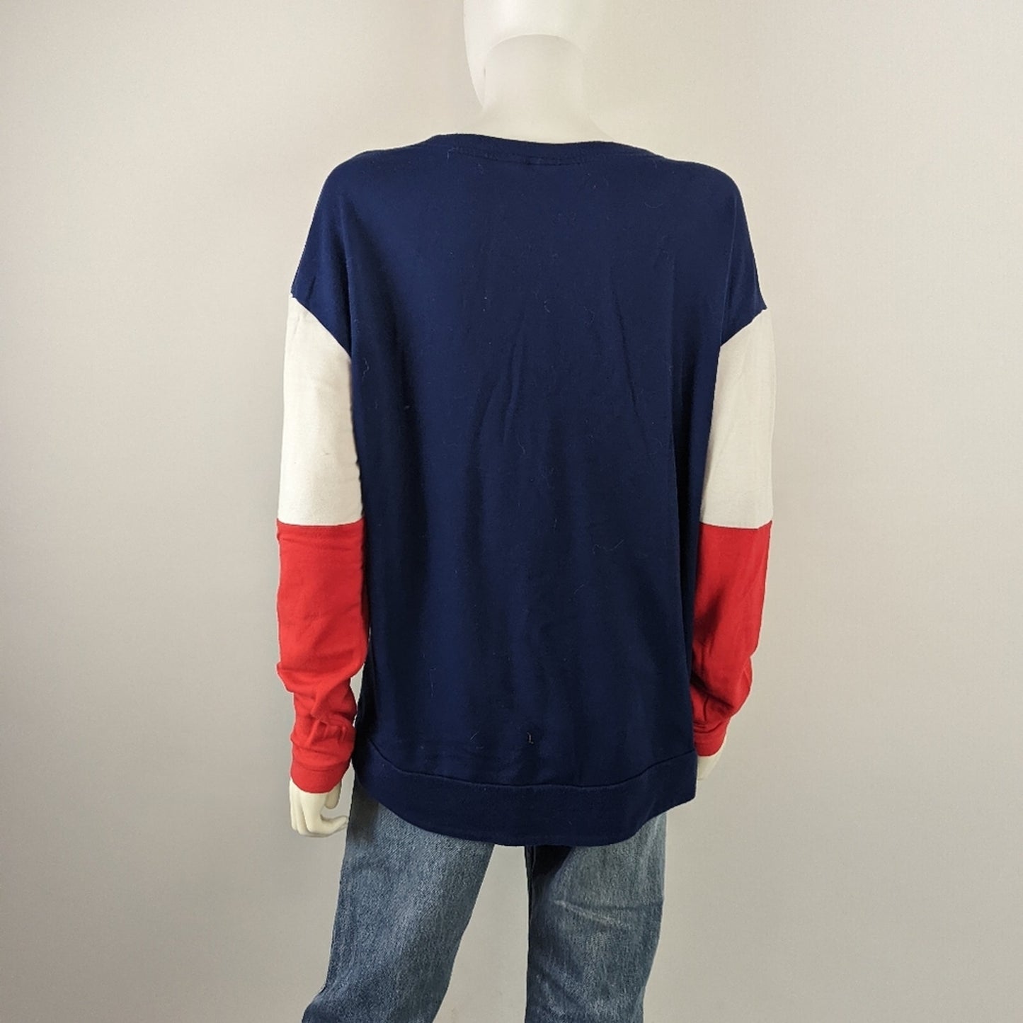 Color Block Long Sleeved Tee Shirt L