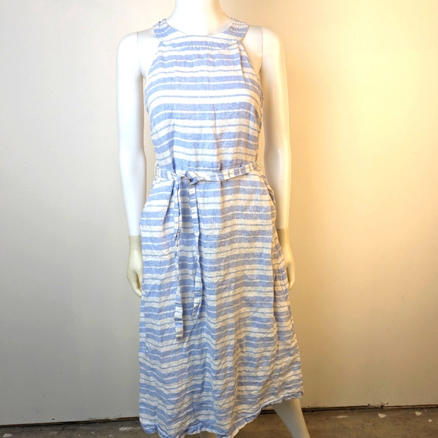 Sigrid Olsen Dutch Striped Linen Dress