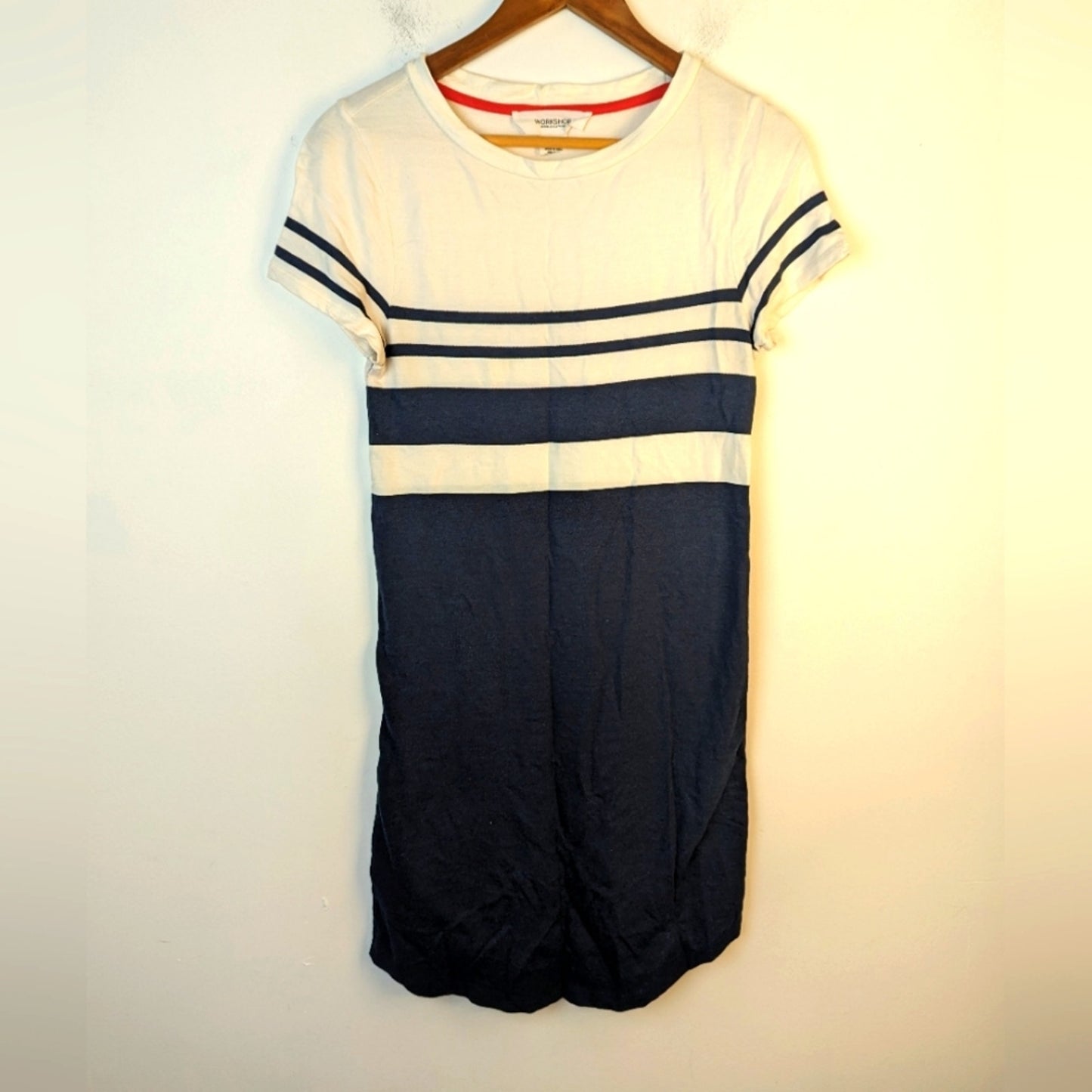 Workshop Striped Tee Shirt Dress / Small