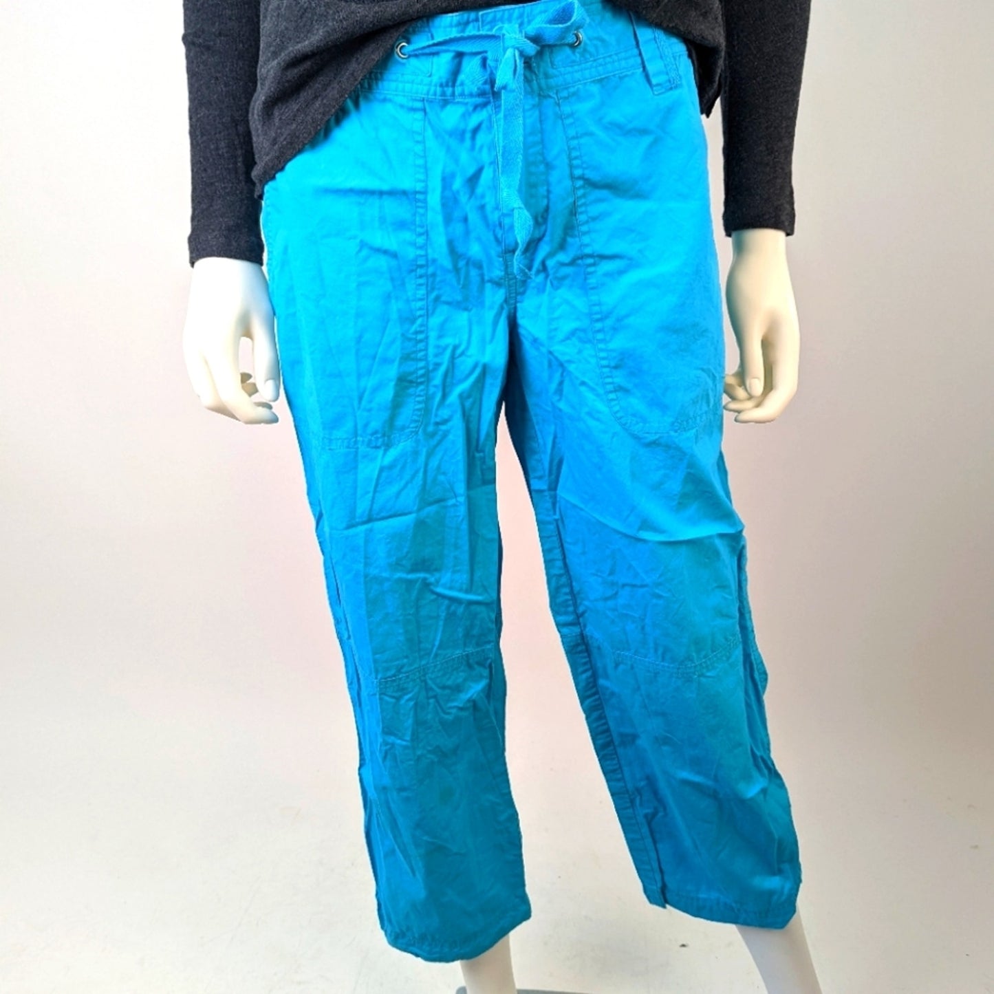 Lauren Ralph Lauren Blue Cropped Cargo Pants 2