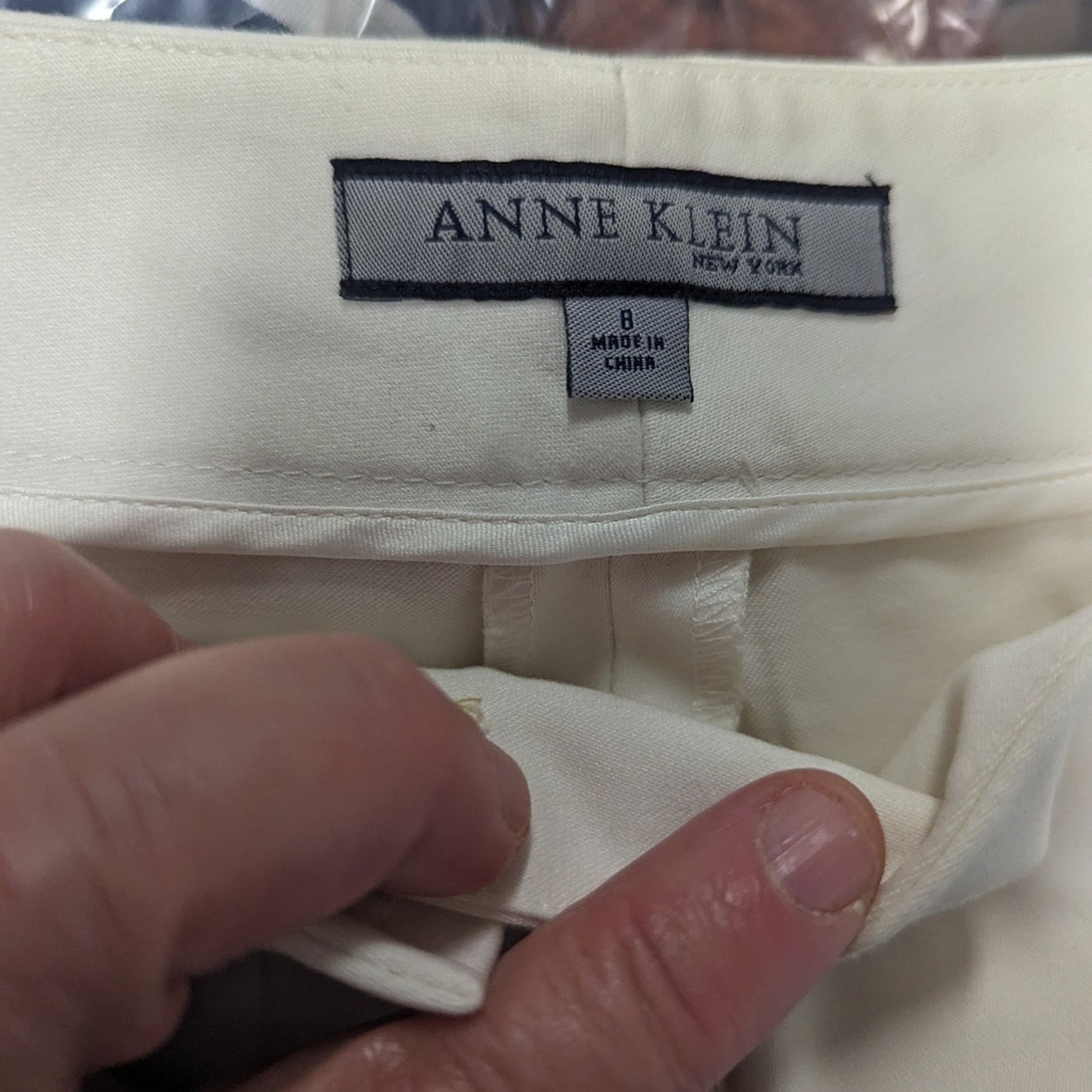 Anne Klein Classic White Trousers / 8