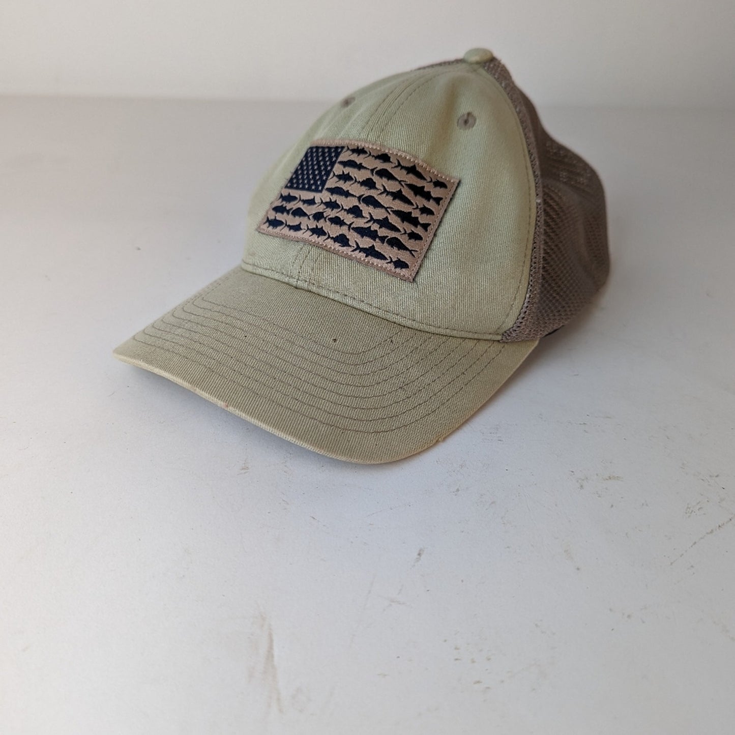 Columbia PFG Fish Flag Mesh Ball Cap