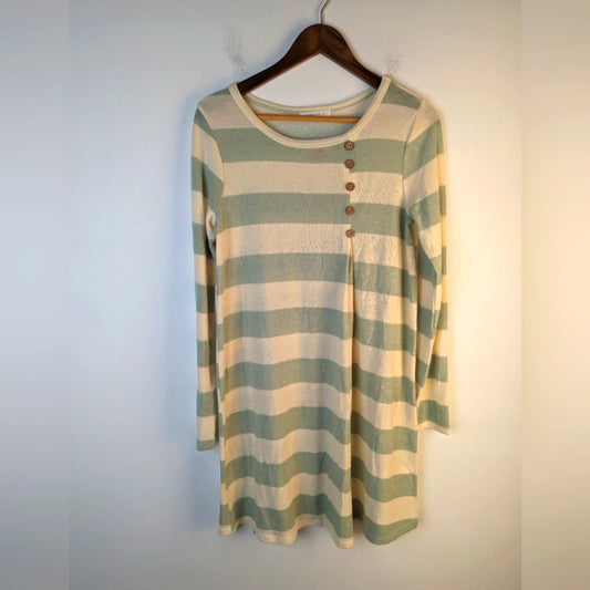 Reborn J Mint Green Striped Dress / Small