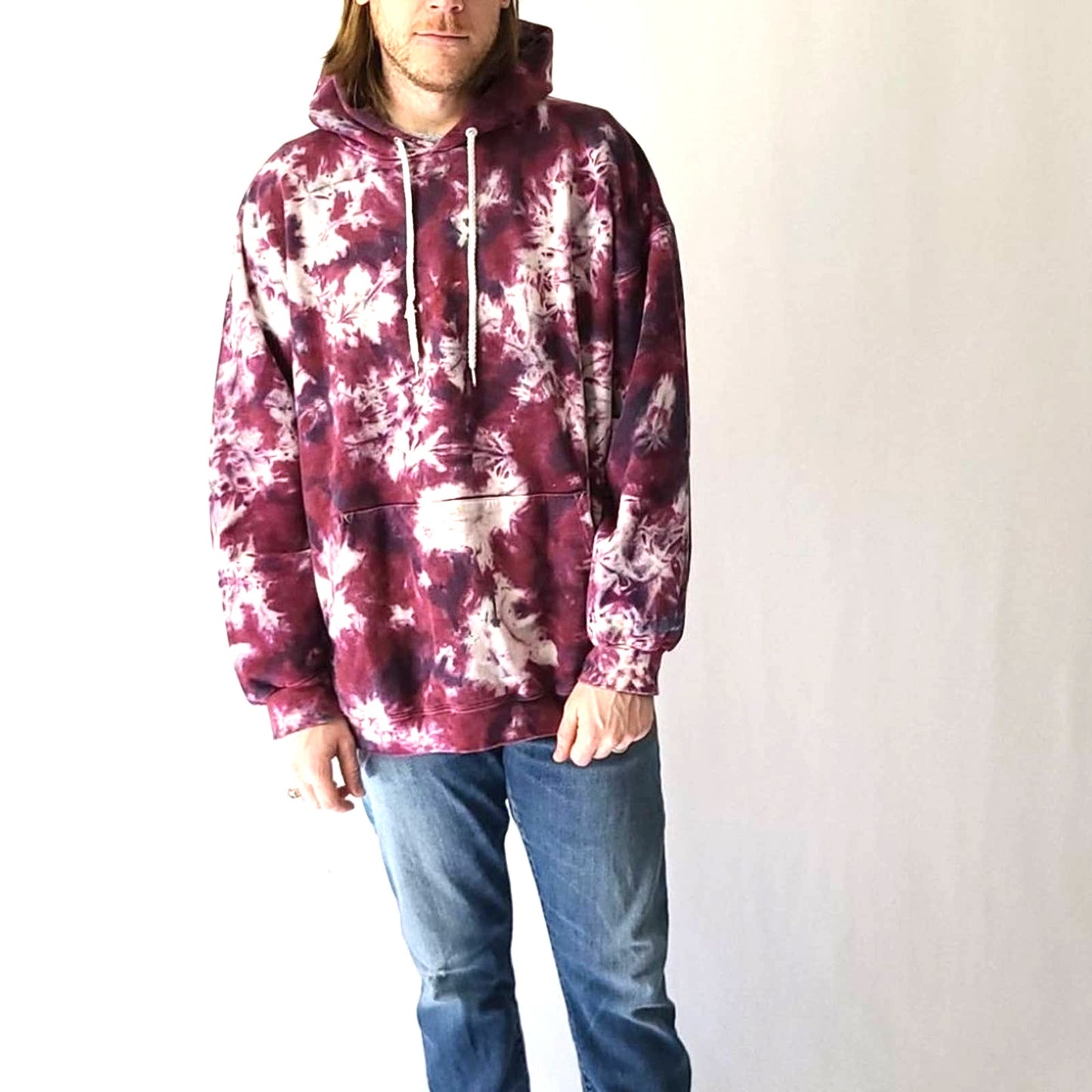 Oversized Bleached Hoodie tie dye