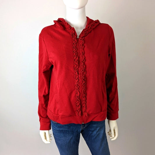 Kaktus Red Zip Up Jacket M