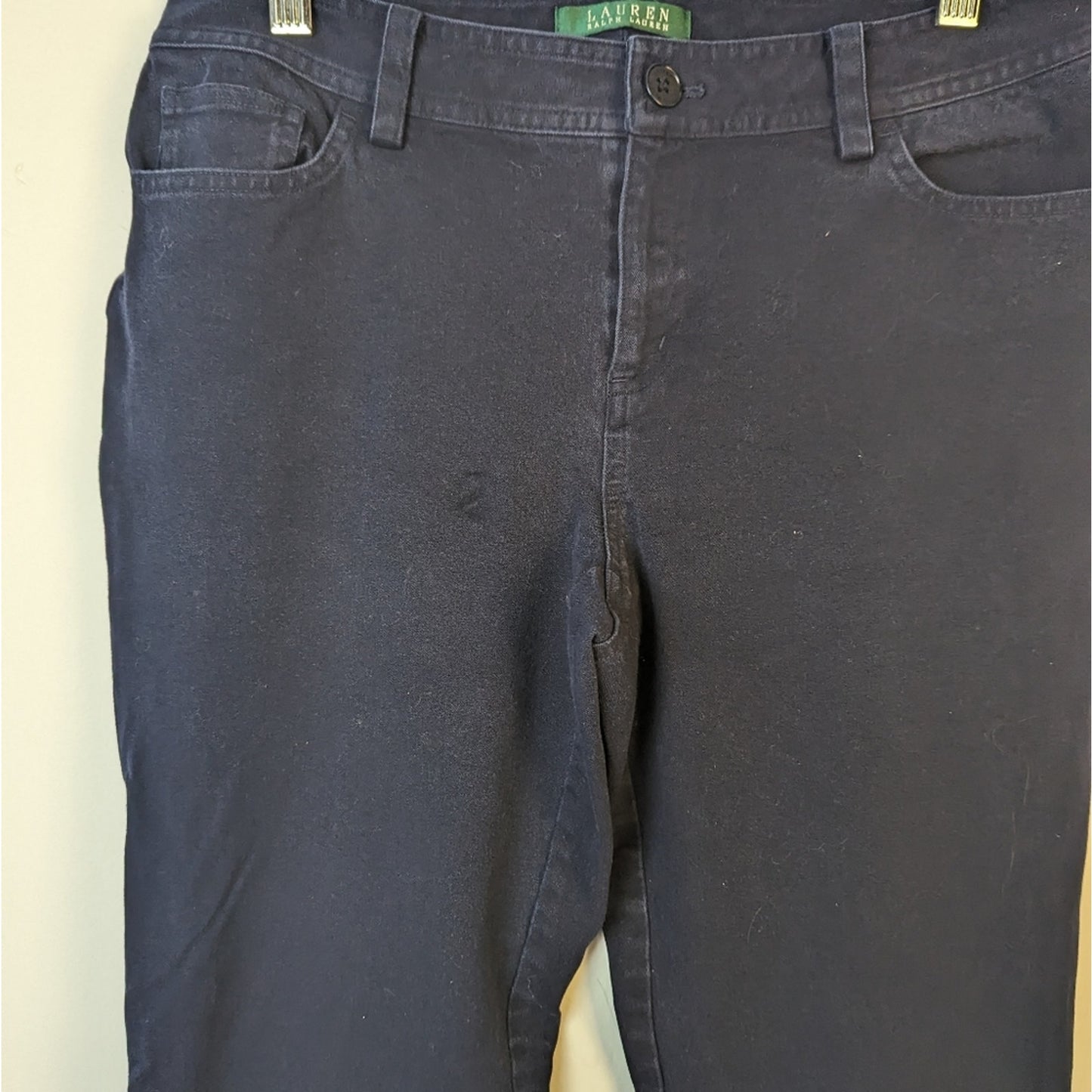 Lauren Ralph Lauren Blue Canvas Pants / 6