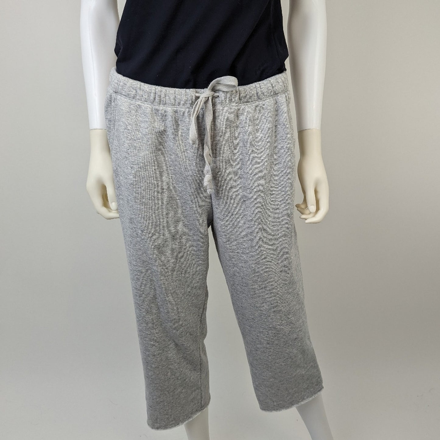 Gray Capri Joggers M