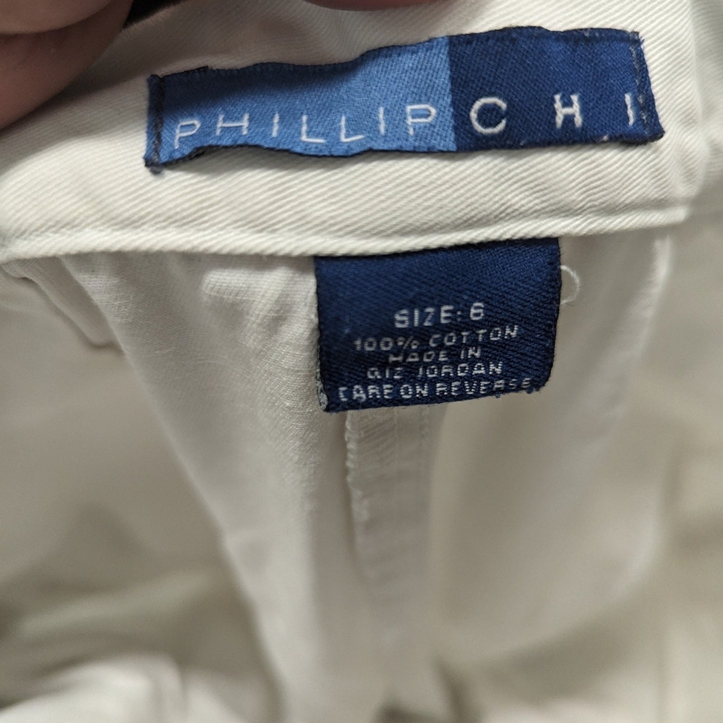 Phillip Chi White Bermuda Shorts