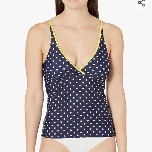 Catalina Dot V-Neck Tankini - 1 XL