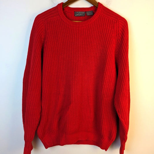 Lord & Taylor Men's Red Crewneck Sweater / XL