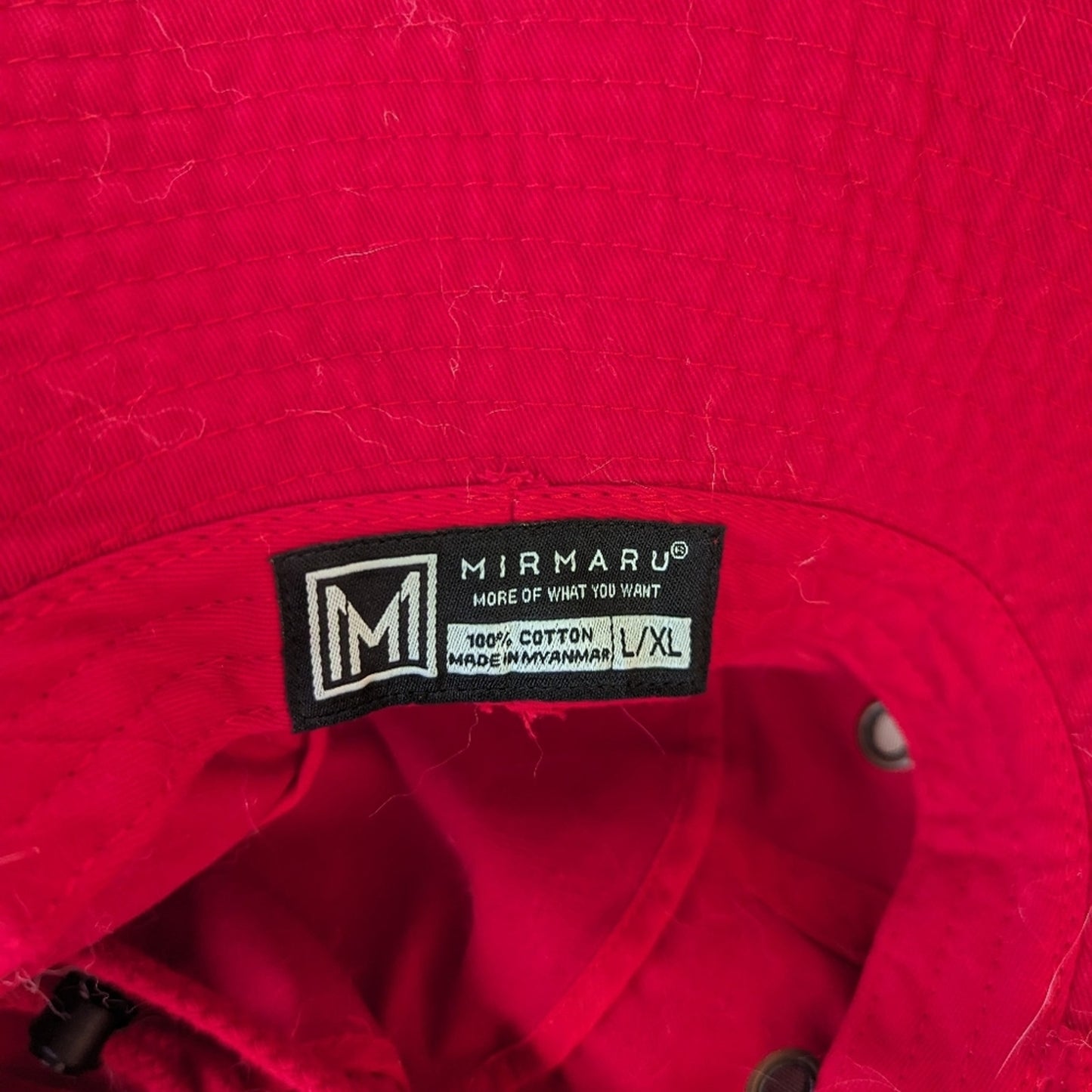 Mirmaru Red Bucket Hat - Large/ XL