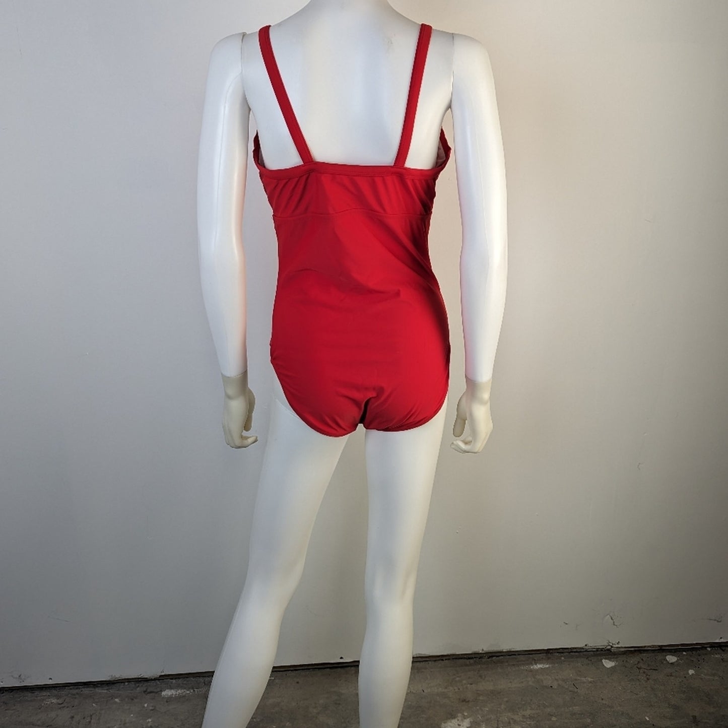 Cromer Resort Wear Red Ruched Swimsuit - 14