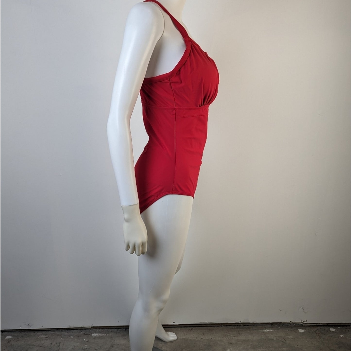 Cromer Resort Wear Red Ruched Swimsuit - 14