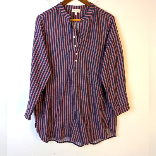 Velzera Striped Tunic Dress  / 1 XL