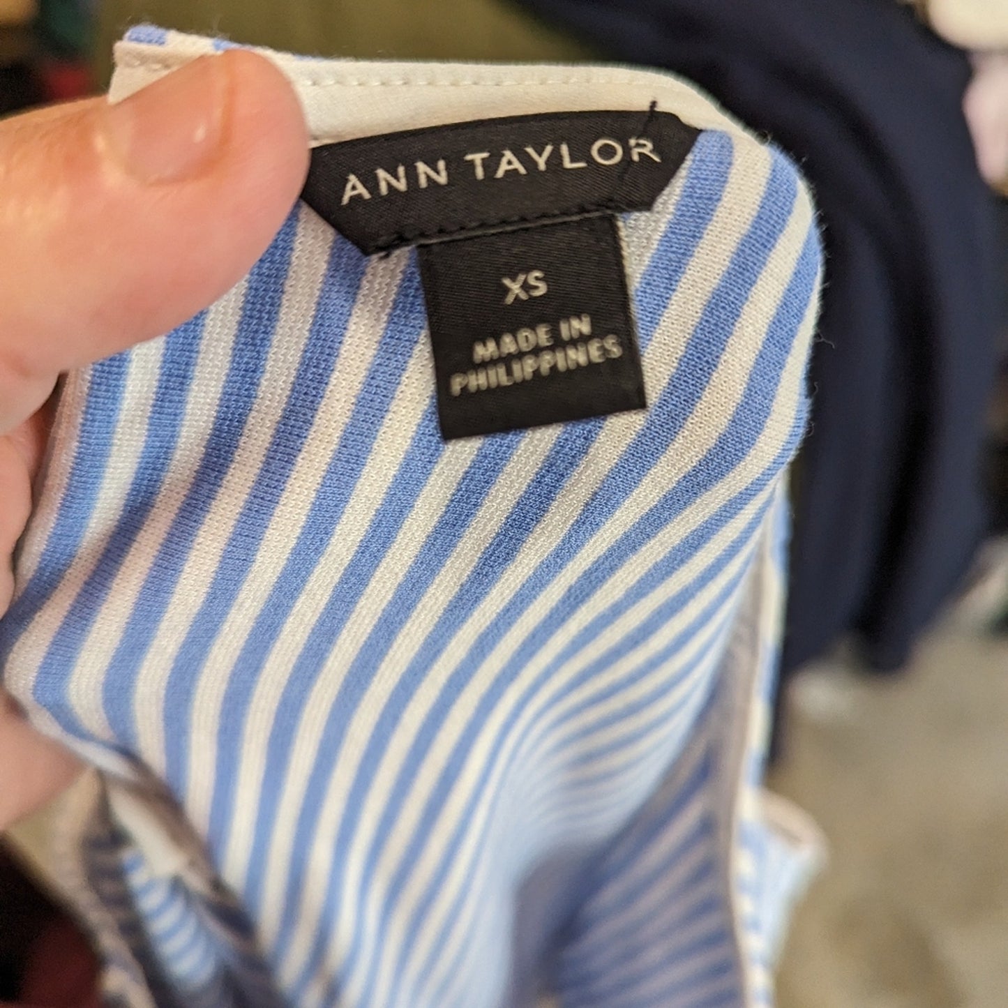 Ann Taylor Striped Shirt / XS