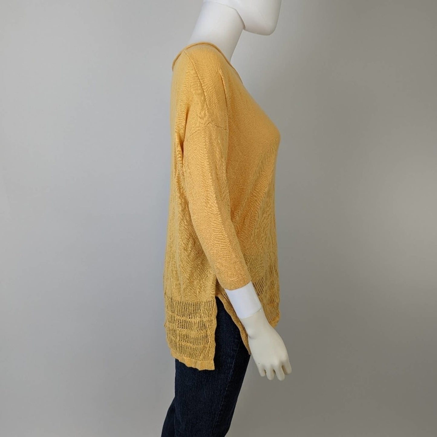 Rachel Zoe Yellow Knit Sweater XL