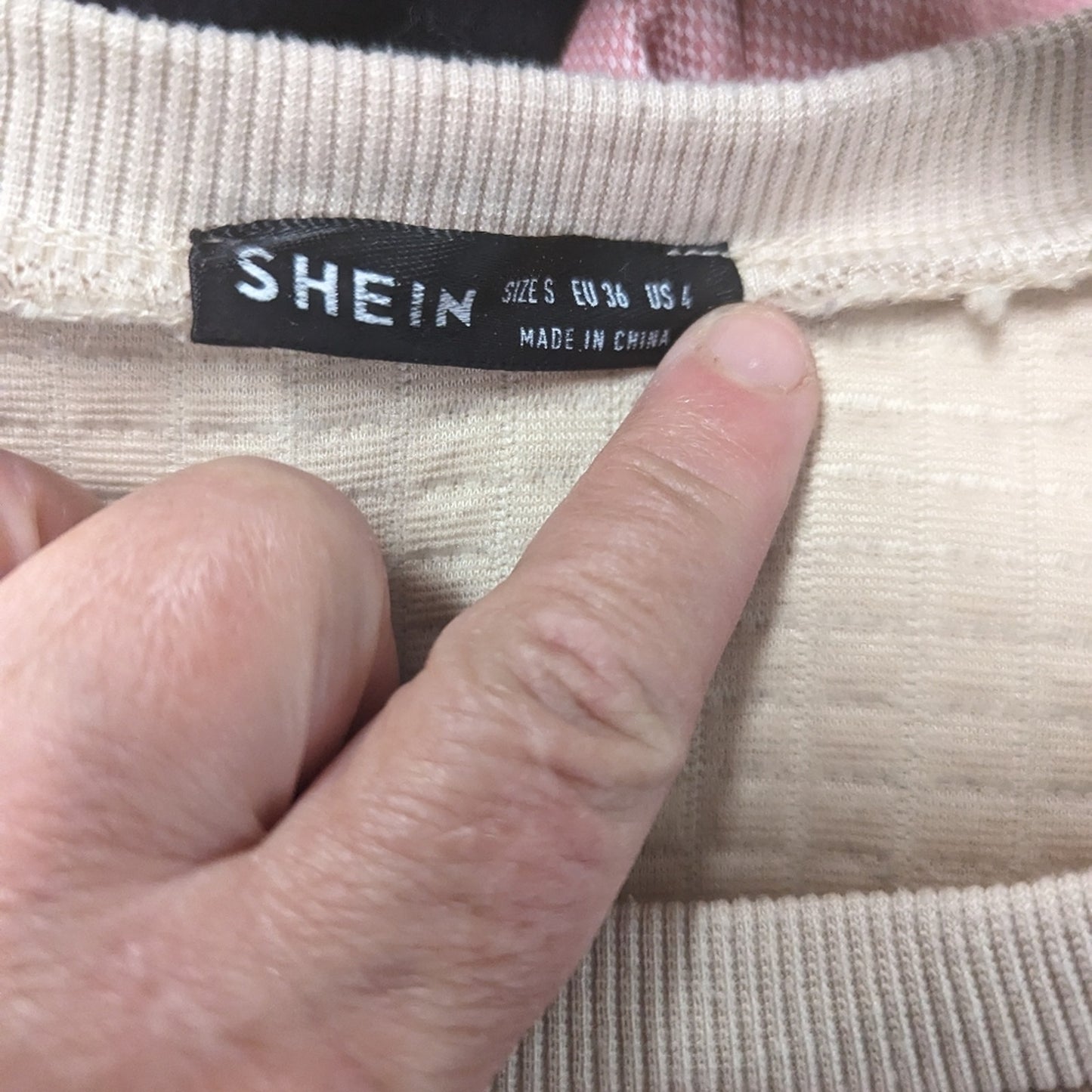 Shein Waffle Sweatshirt / S