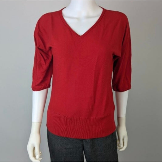 Talbots Red Sweater / Medium Petite