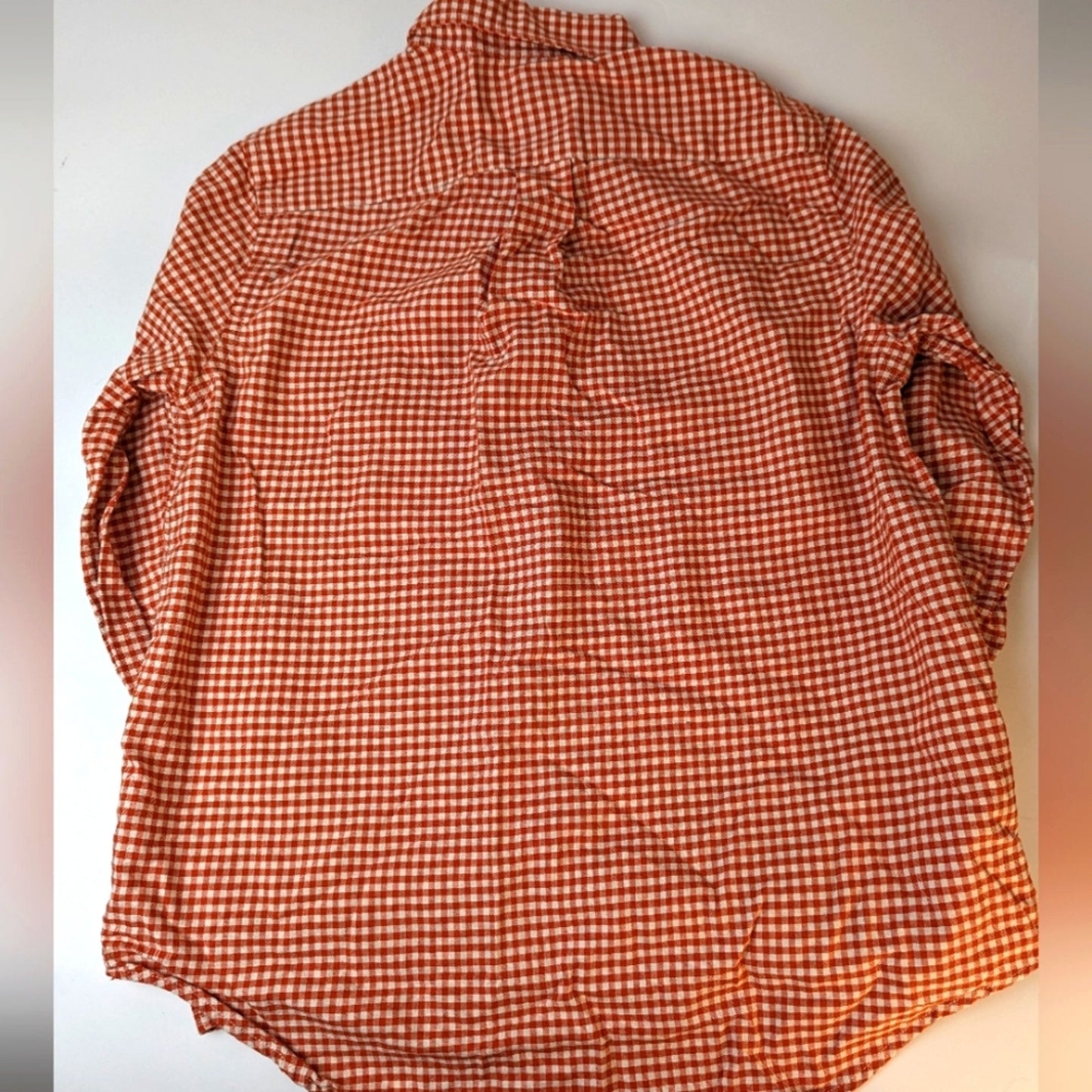 Ralph Lauren Kids Gingham Print Button Front Shirt / Large