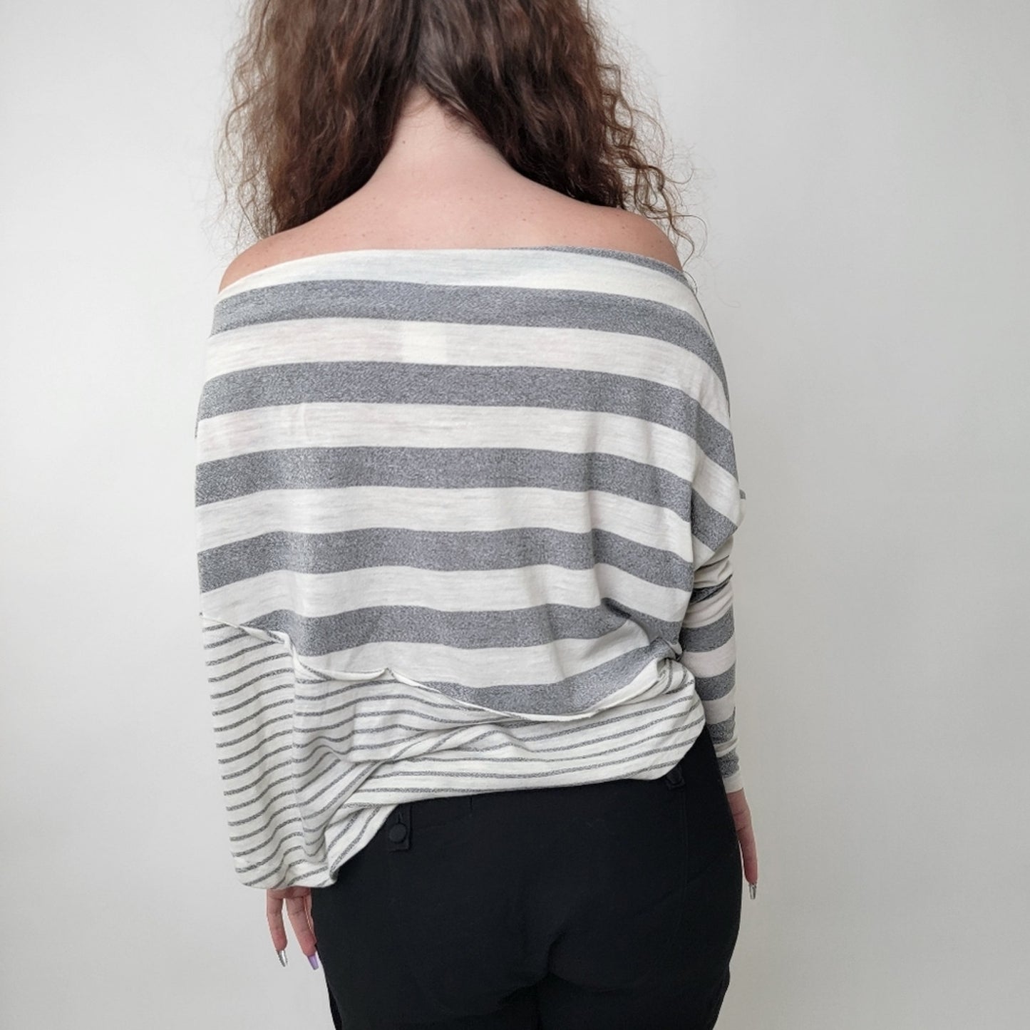 By Together | Striped Oversized Boxy Shirt S