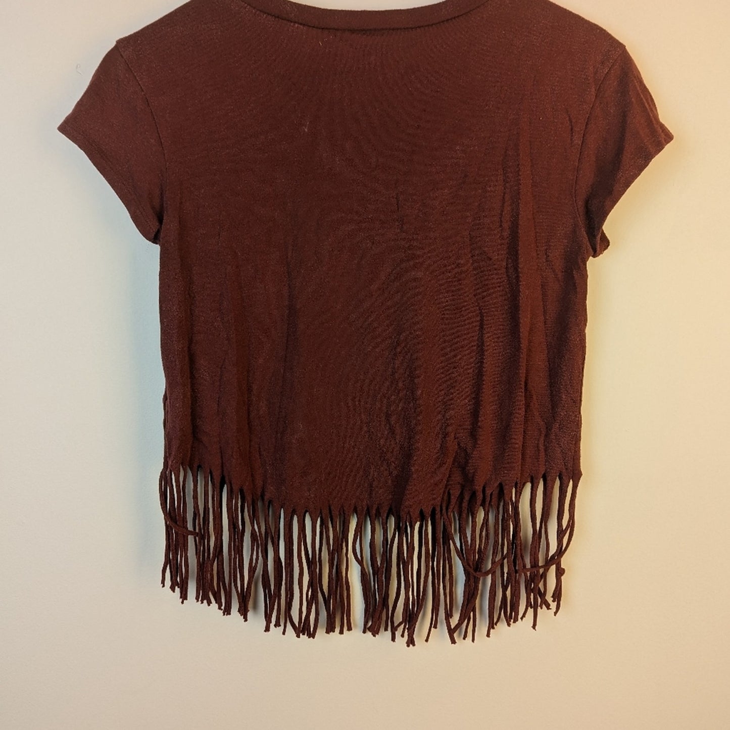 American Eagle Outfitters Fringed Tee Shirt / XS