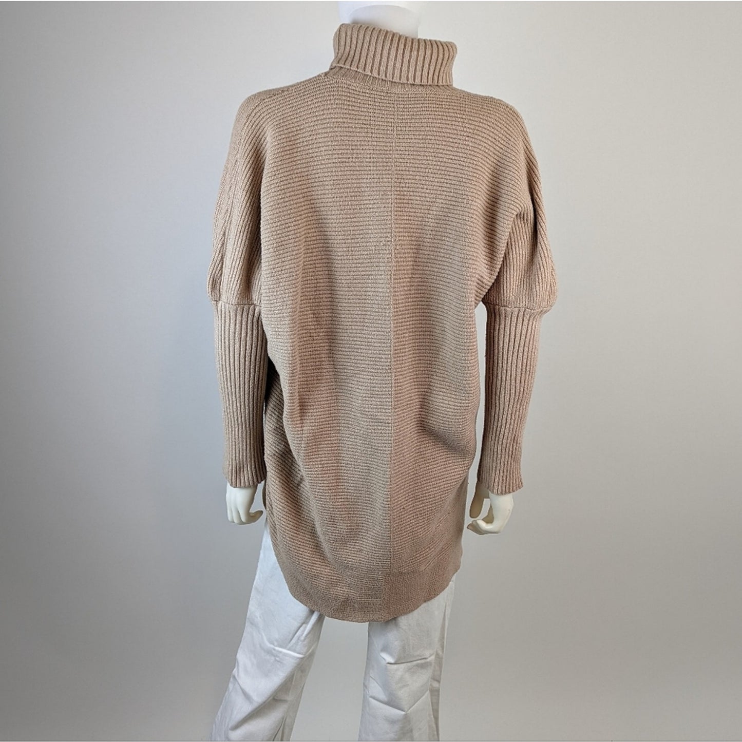 Oversized Ribbed Turtleneck Sweater XL