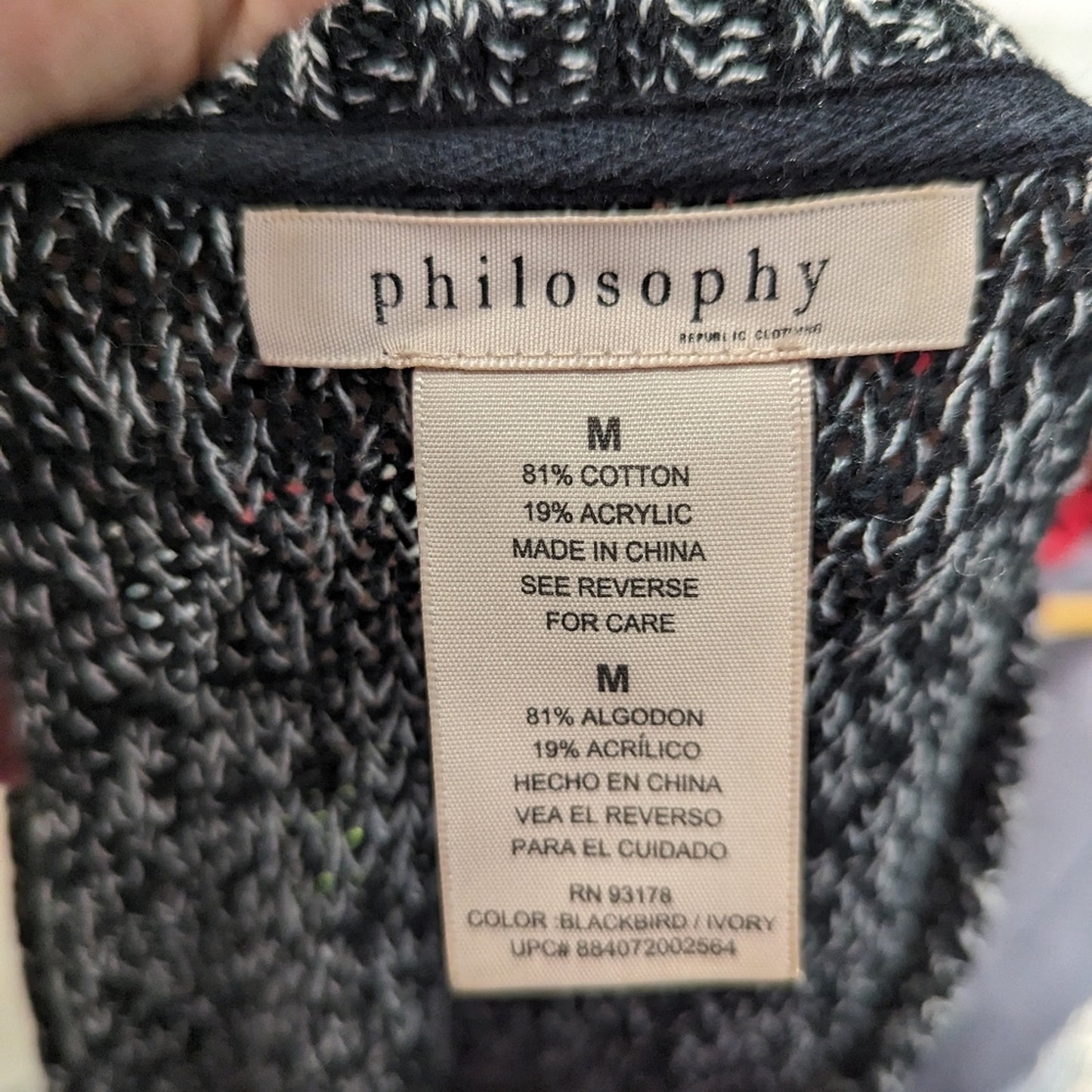 Philosophy Knit Sweater / Medium