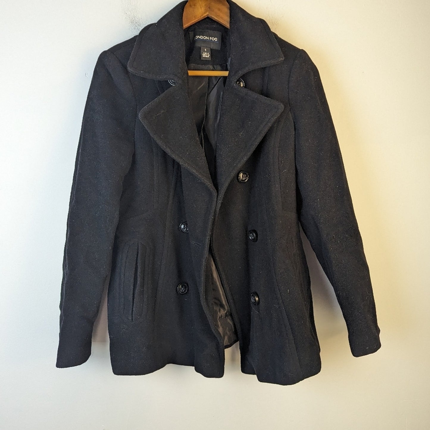 London Fog Wool Pea Coat - Small