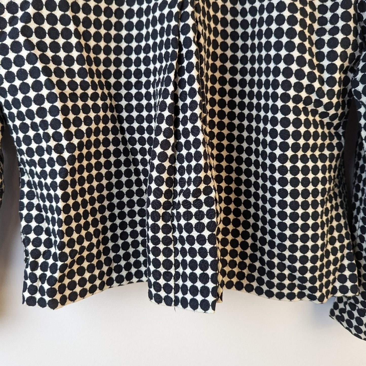 Vintage Polka Dot Cropped Jacket / Medium Petite