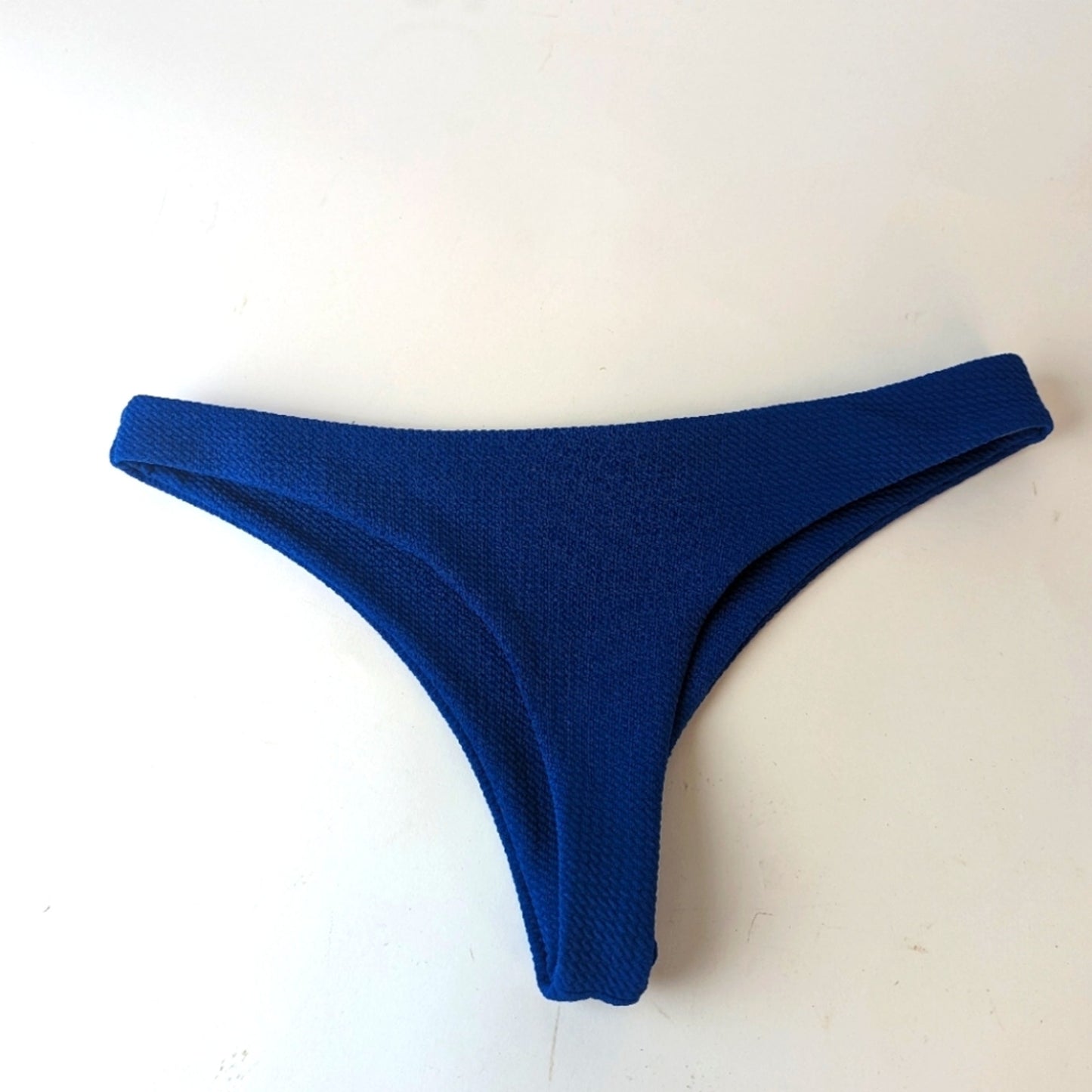 Zaful Solid High Leg Bikini Bottom / Cobalt Blue/ 8