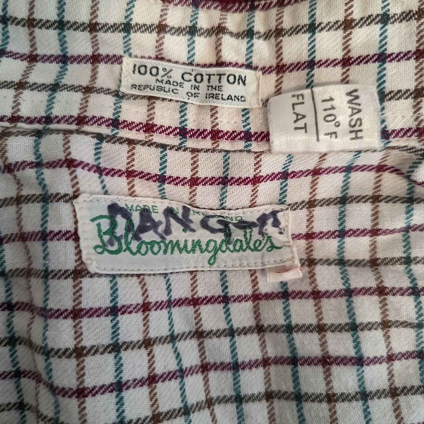 Vintage  Bloomingdale's Long Sleeved Button Down Shirt M