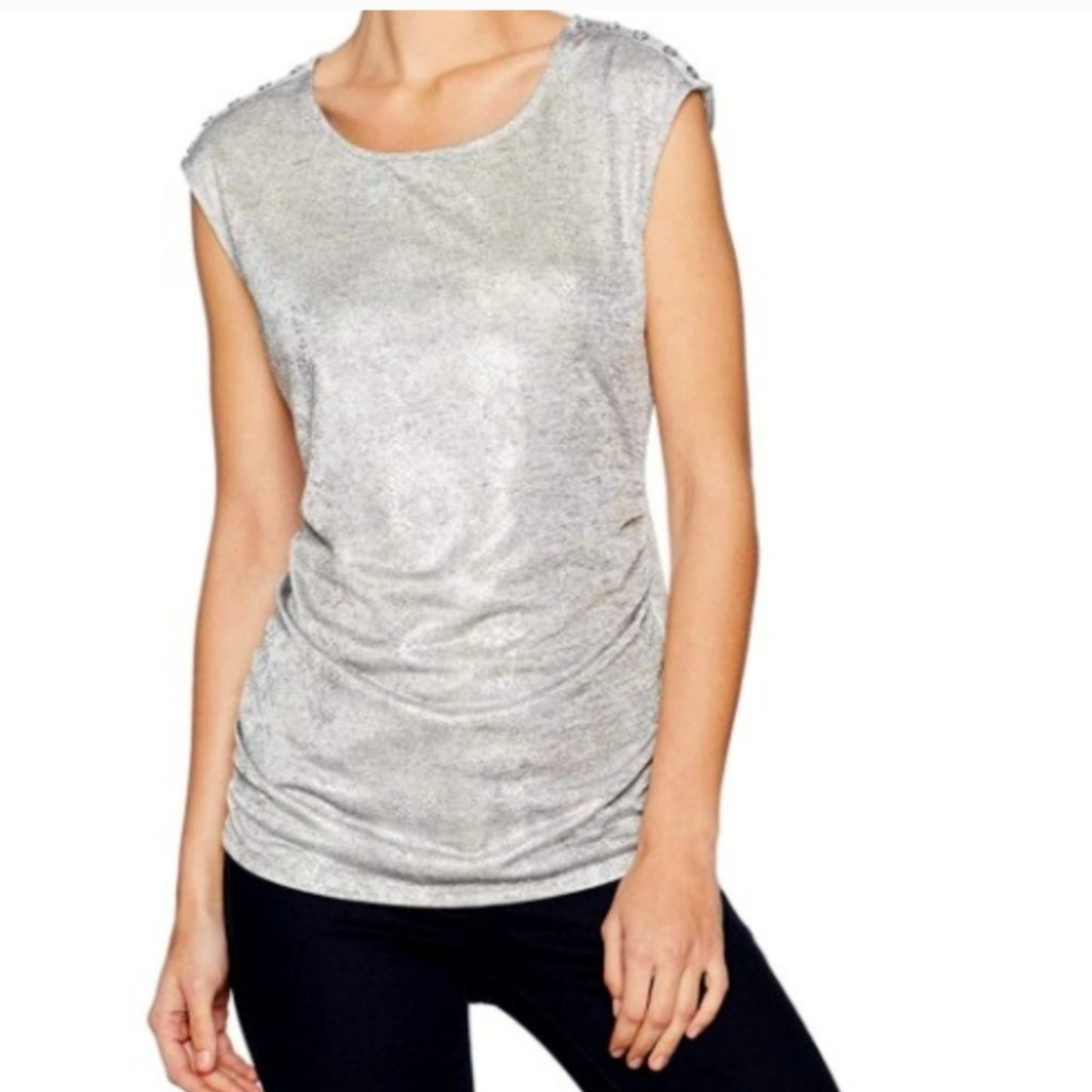 Calvin Klein Metallic Top / Medium