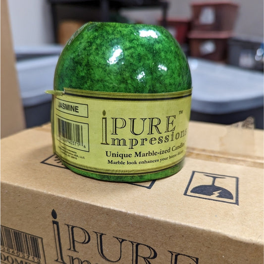 New In Box Pure Impressions Marbleized Dome Candles