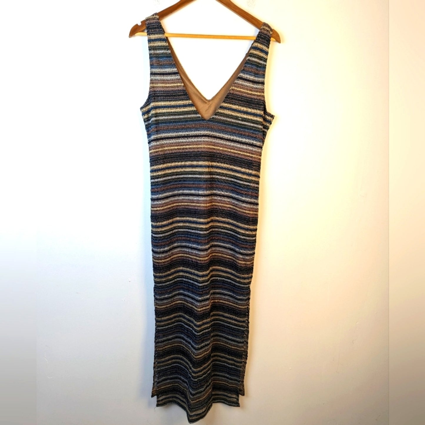 Hayden Striped Knit Maxi Dress - Medium