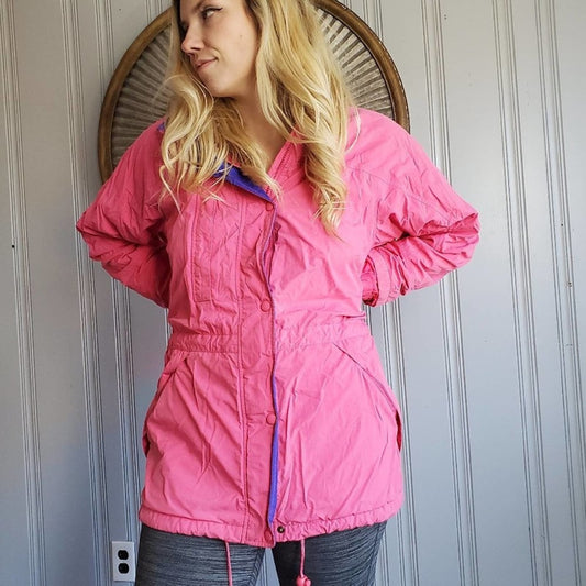 Vintage 80s Eddie Bauer Color Block Ski Jacket