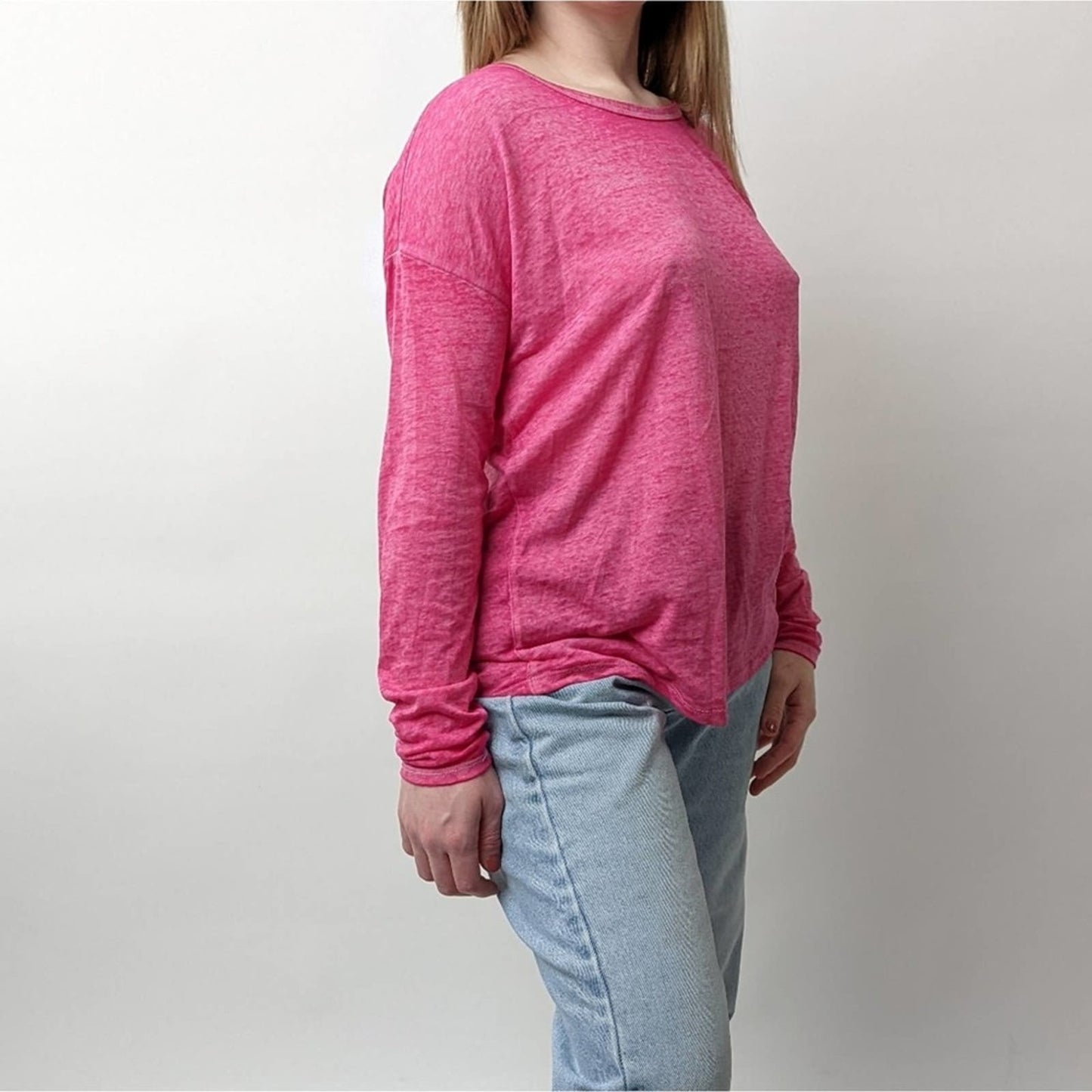 Betsy Johnson Hot Pink Long Sleeved Cutout Shirt - M