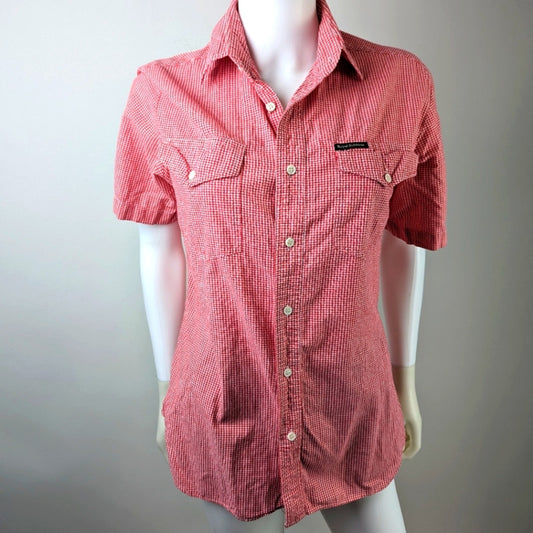 Royal Robbins Gingham Button Front Shirt - S