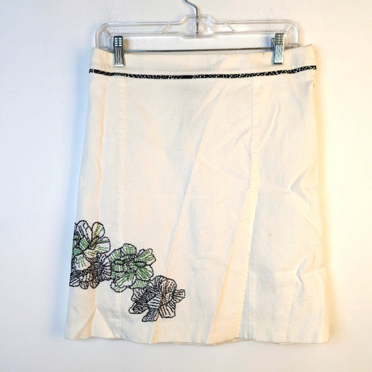 Sigrid Olsen Embroidered Skirt - Small