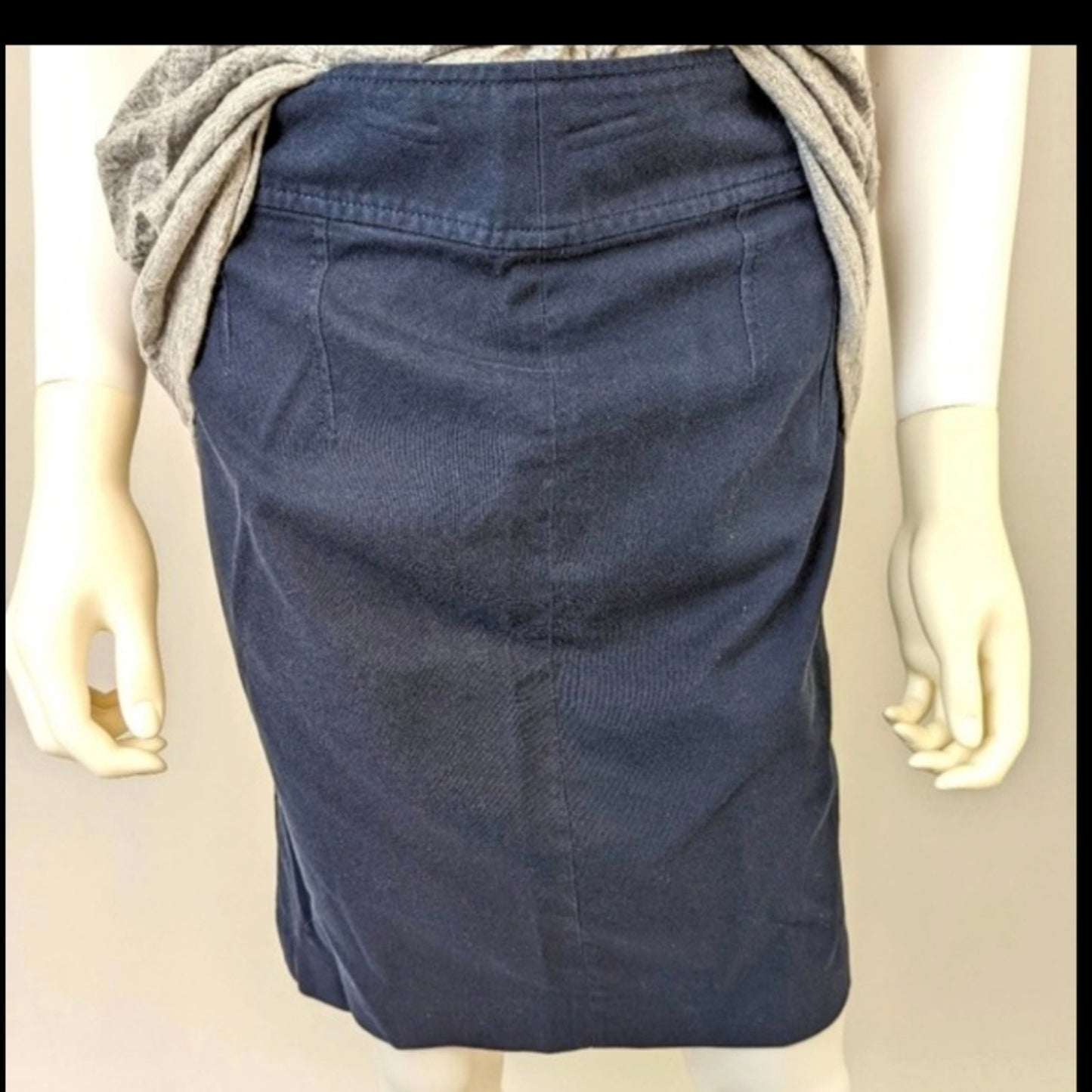 Banana Republic Canvas Blue Pencil Skirt / 2