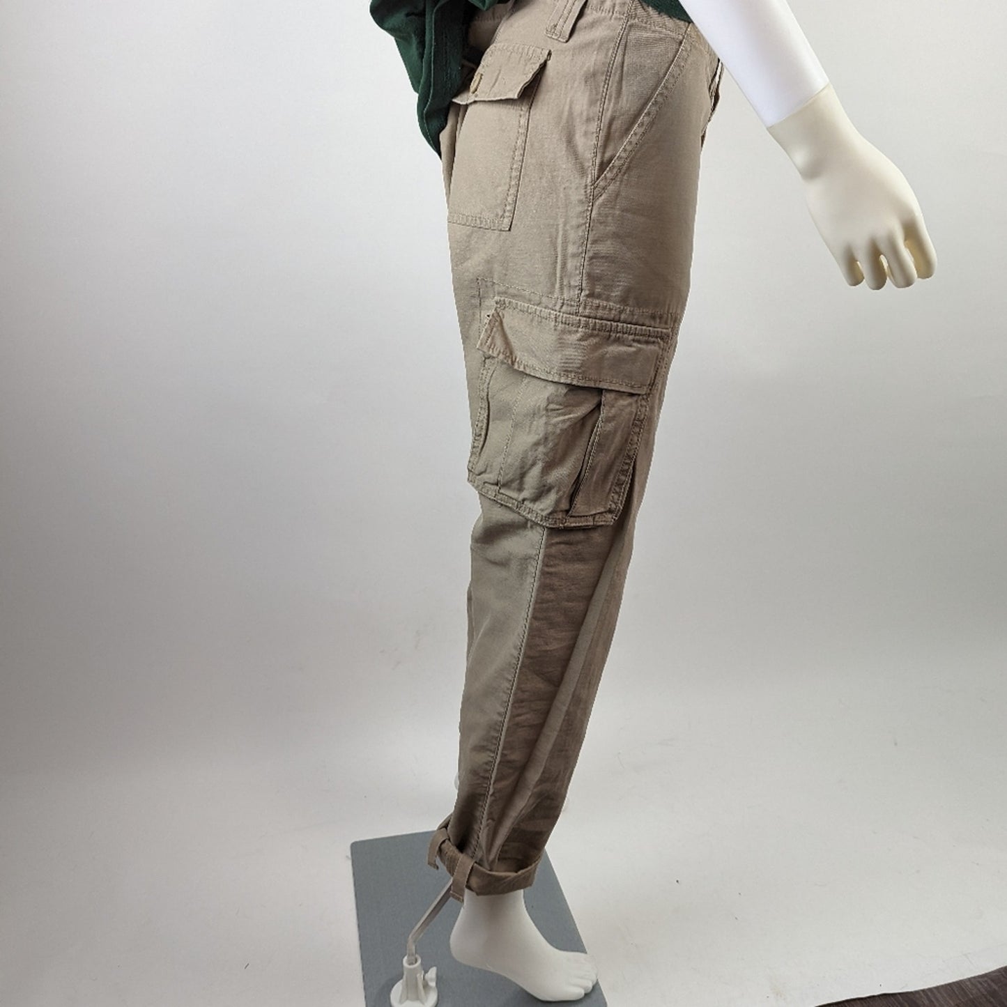 NWOT Deadstock London Jean Cargo Khaki Pants 8