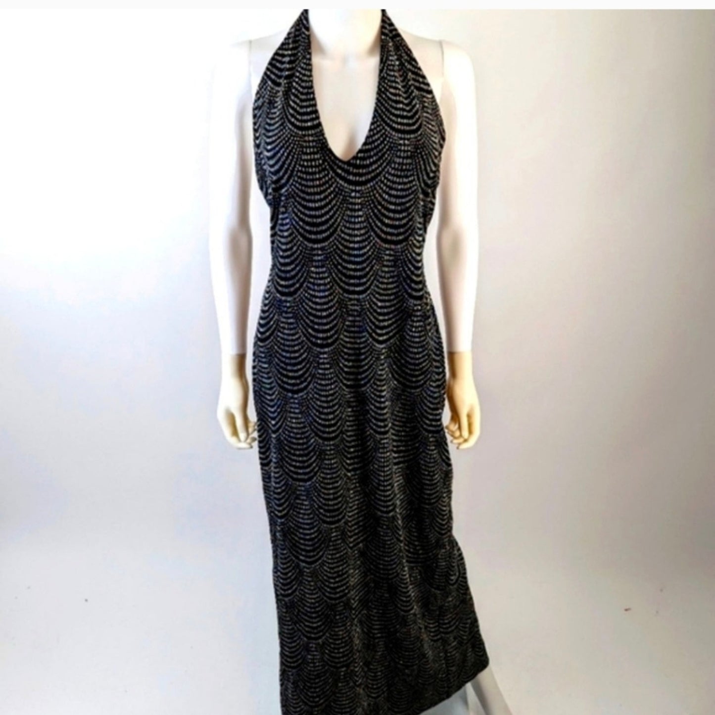 Vintage Jessica McClintock for Gunne  Sax Beaded Maxi Dress - 11