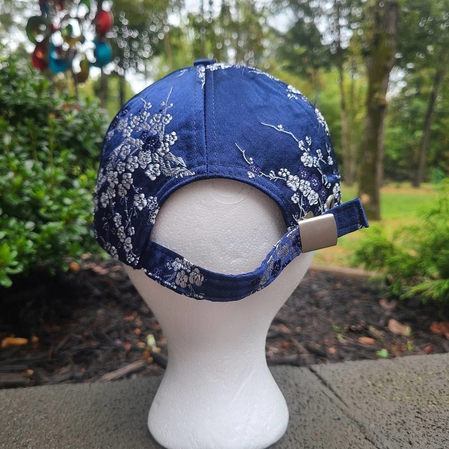 Marcus Adler Blue Silky Floral Cap