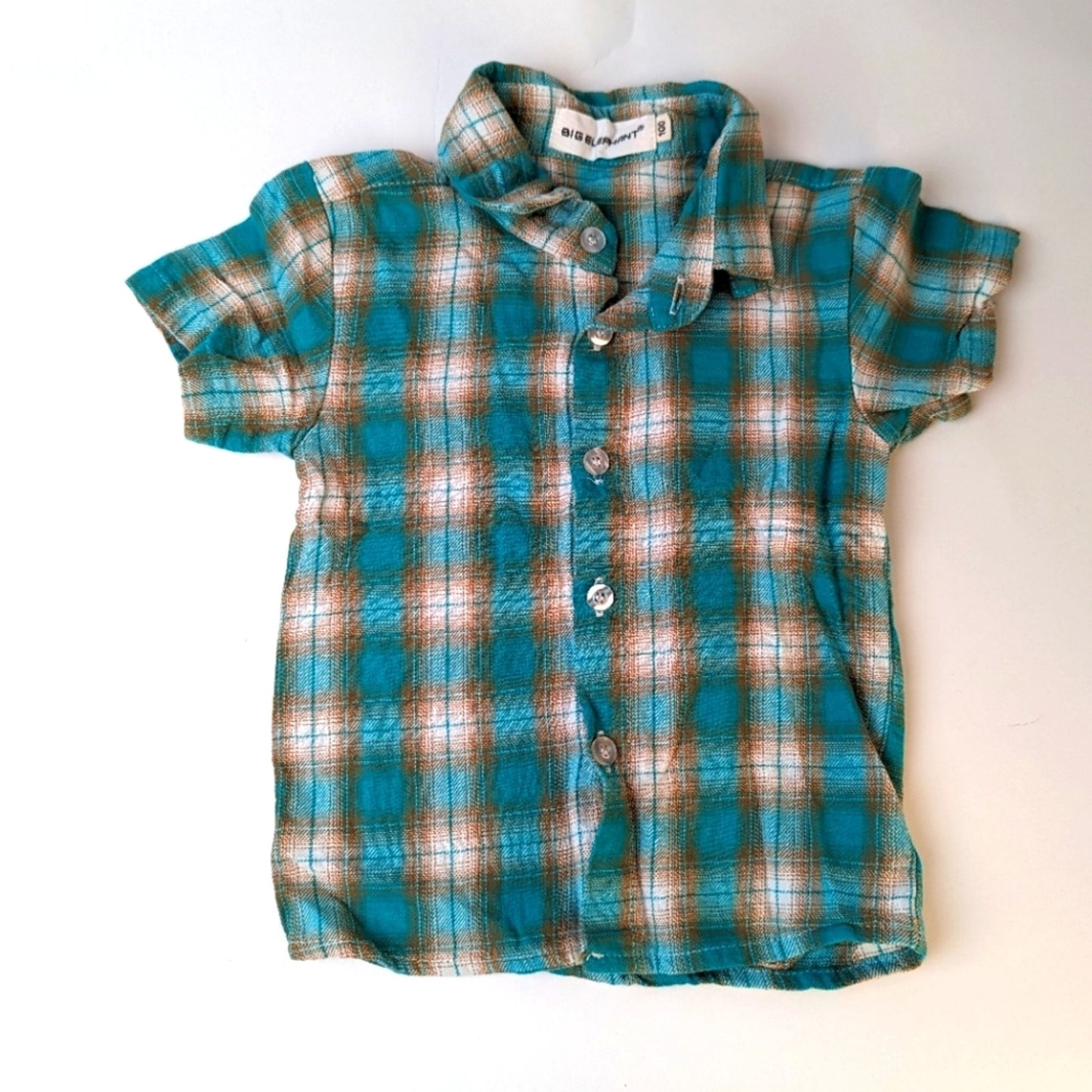 Big Elephant Kids Plaid Button Front Shirt / 24 Mths.