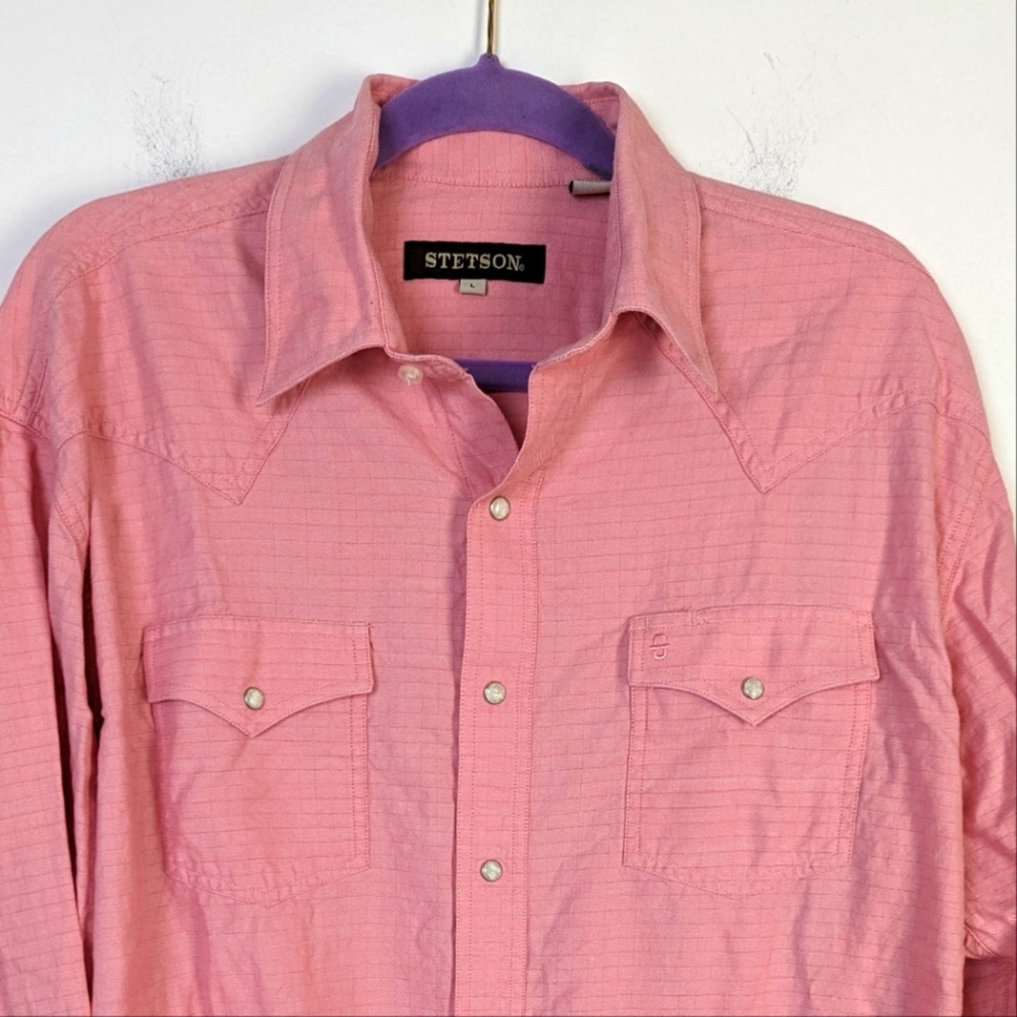 Stetson Western Button Front Shirt L