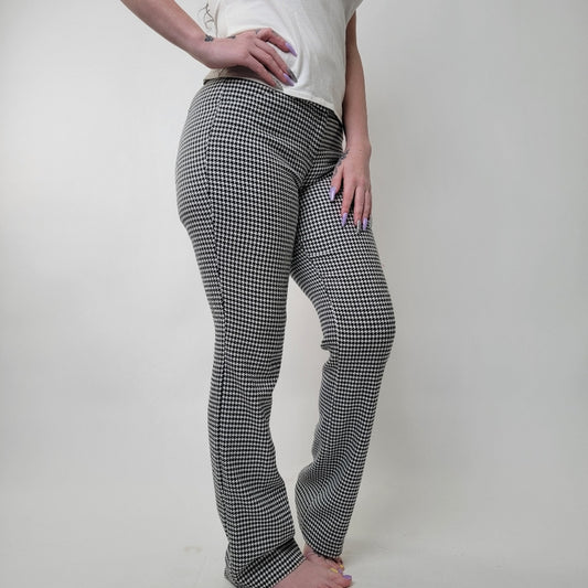 Express Editor High Waisted Houndstooth Pattern Pants 2