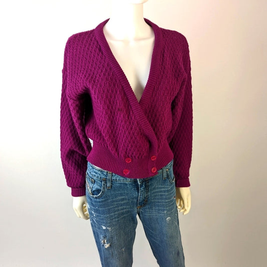 Vintage 80's Knit The Complex Cardigan M