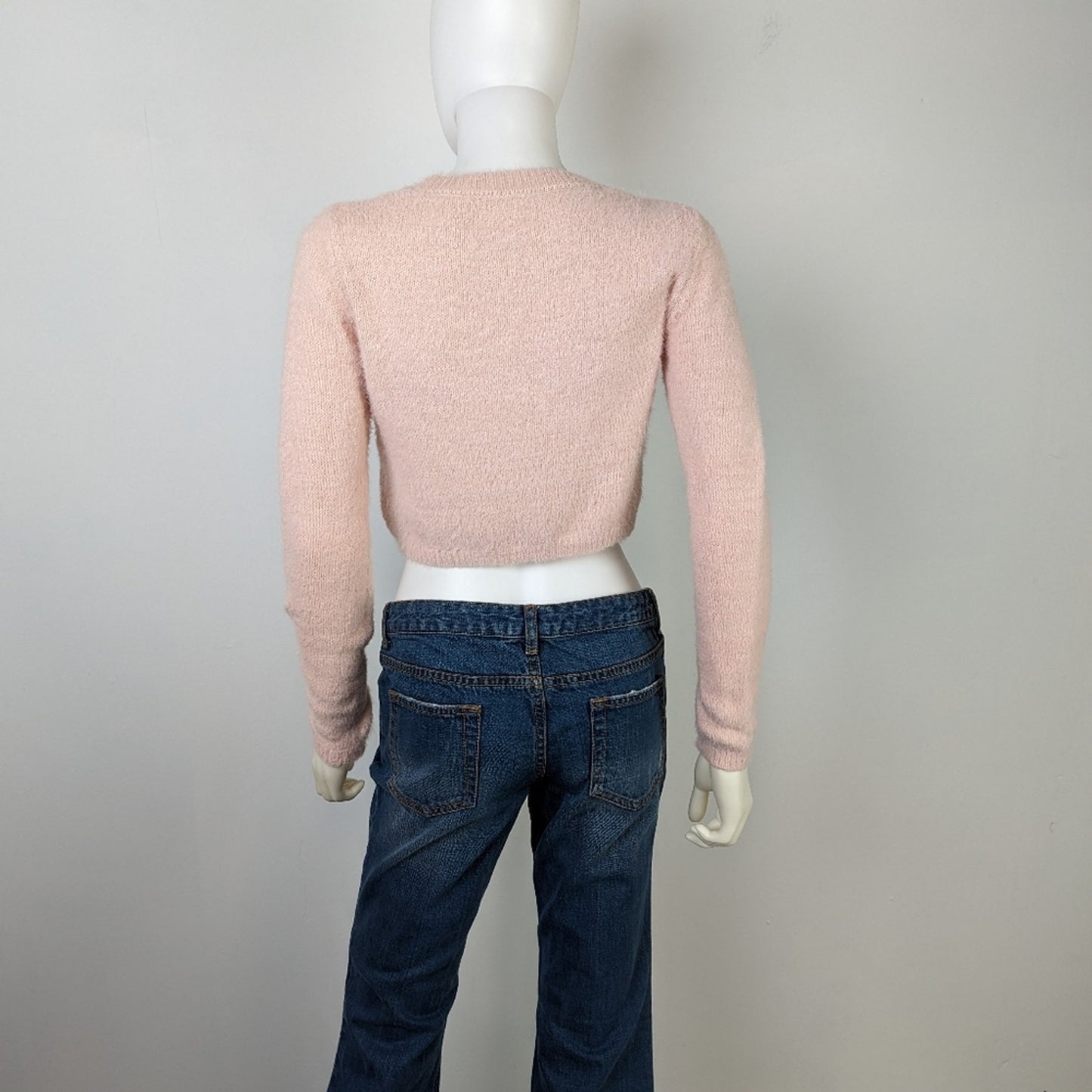 Garage Cropped Pink Sweater S